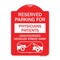 Signmission Reserved Parking for Physicians Patients Unauthorized Vehicles Towed Away, A-DES-RW-1824-23080 A-DES-RW-1824-23080 - alternate 1